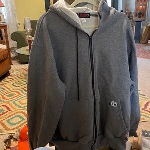 wolvetines  fire retardant zip up fleece lined jacket